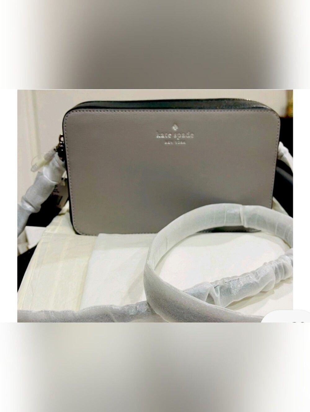 kate spade Grey Leather Camera Bag